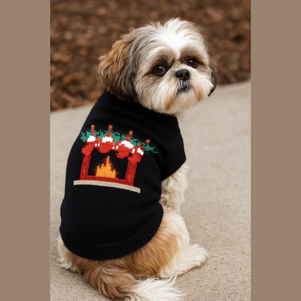 FABDOG fireplace sweater size medium